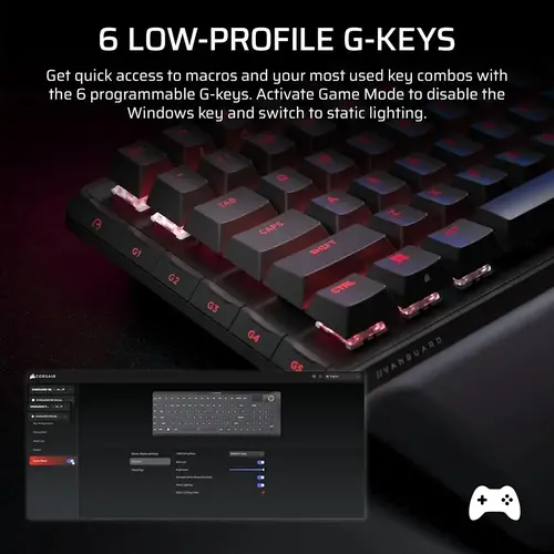 Corsair VANGUARD PRO 96-MGX, Gaming Keyboard, Black - image 5
