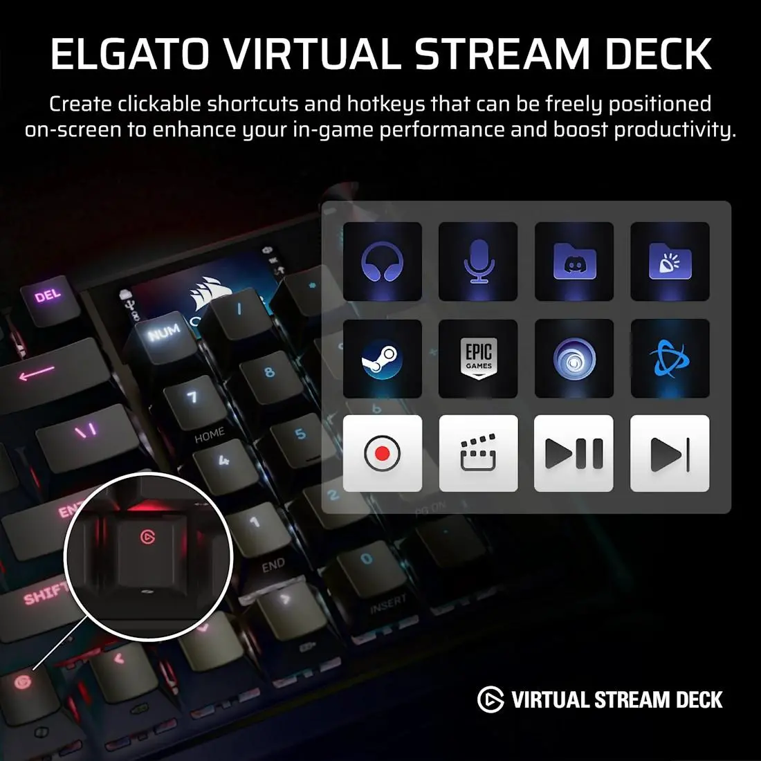 Corsair VANGUARD PRO 96-MGX, Gaming Keyboard, Black - image 6