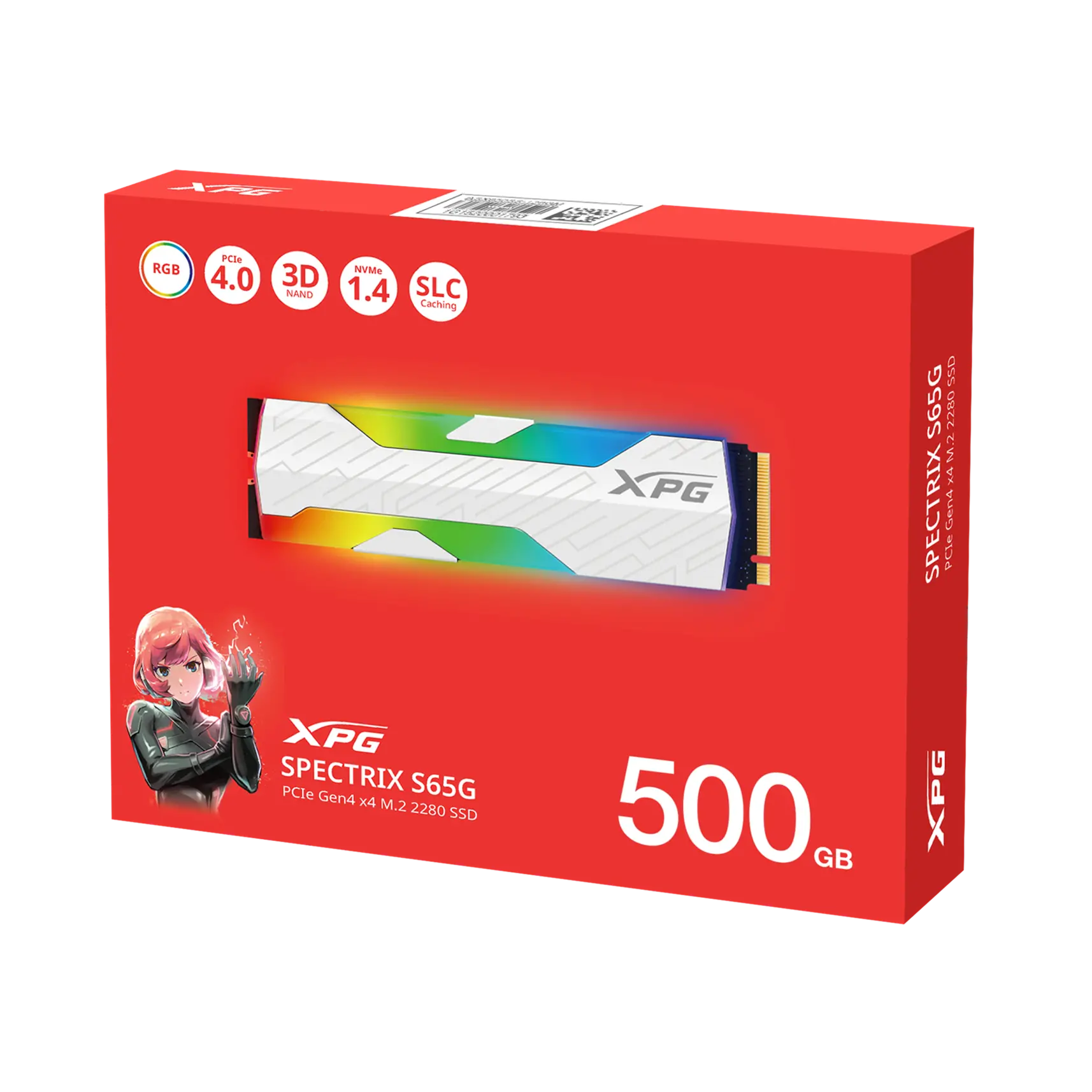 Твърд диск, ADATA XPG SPECTRIX S65G 500G M2 PCIE - image 3