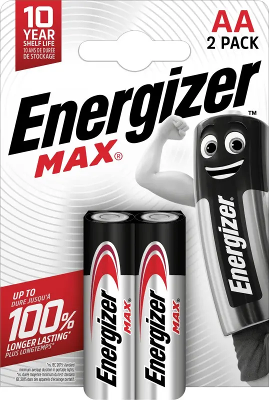 АЛКАЛНА БАТЕРИЯ ENR MAX ALK AA CHP2 ENERGIZER PANASONIC