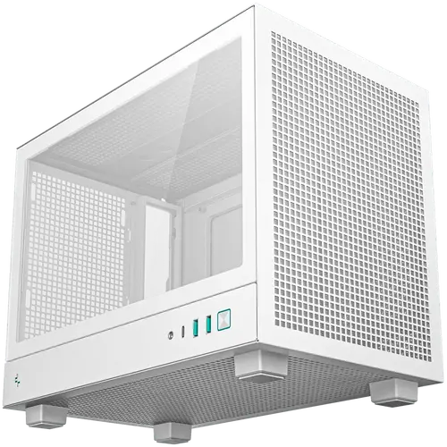 DeepCool CH160 PLUS WH, Mini Tower, Mini-ITX/Micro-ATX, 2xUSB3.0, 1xType-C Gen 2, 1xAudio/Mic, Mesh Panel, White, R-CH160-WHNGM0-G, 2Y - image 1