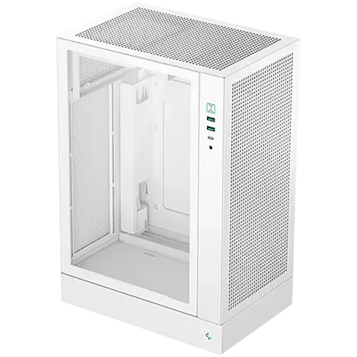 DeepCool CH170 PLUS WH, Mini Tower, Mini-ITX/Micro-ATX, 2xUSB3.0, 1xType-C Gen 2, 1xAudio/Mic, Mesh Panel, White, R-CH170-WHNGM0-G, 2Y
