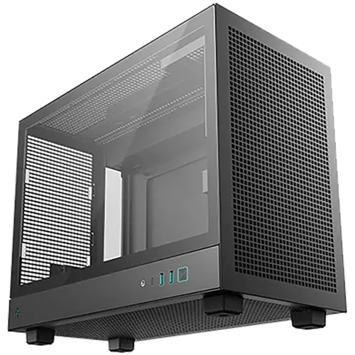 DeepCool CH160 PLUS, Mini Tower, Mini-ITX/Micro-ATX, 2xUSB3.0, 1xType-C Gen 2, 1xAudio/Mic, Mesh Panel, Black, R-CH160-BKNGM0-G, 2Y - image 1