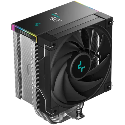 DeepCool AK500S DIGITAL SE, Cooler de aer pentru CPU, 1x120mm ventilator FK120 PWM FDB, ARGB, Display digital, 5 Heatpipes, Rulment cu fluid dinamic - 1