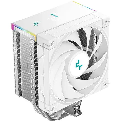 DeepCool AK500S DIGITAL SE WH, Ψύκτρα επεξεργαστή αέρος, 1x120mm ανεμιστήρας FK120 PWM FDB, ARGB, ψηφιακή οθόνη, 5 Heatpipes, Fluid Dynamic Bearing - 1
