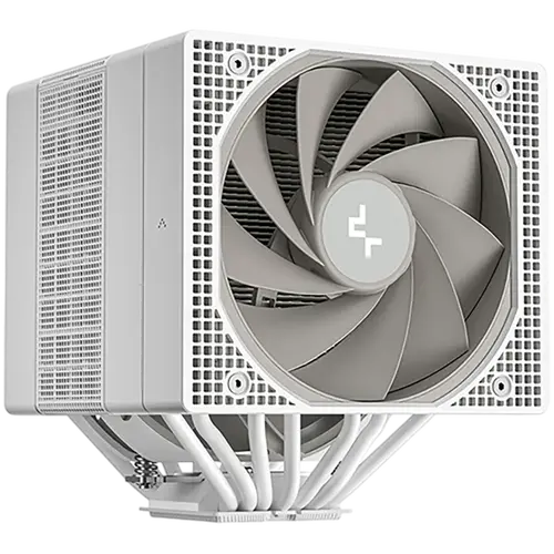 DeepCool ASSASSIN VC ELITE WH, CPU Air Cooler, 1x120mm + 1x140mm FDB Fans, Fan Speed Switch, Vapor Chamber, 7 Heatpipes, White, LGA20xx/1851/1700/1200/115x, AMD AM5/AM4, 144x147x164 mm(LxWxH), R-ASN4-WHNVNN-GJD, 6Y