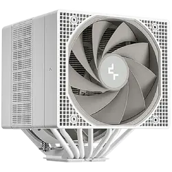 DeepCool ASSASSIN VC ELITE WH, CPU Air Cooler, 1x120mm + 1x140mm FDB Fans, Fan Speed Switch, Vapor Chamber, 7 Heatpipes, White, LGA20xx/1851/1700/1200/115x, AMD AM5/AM4, 144x147x164 mm(LxWxH), R-ASN4-WHNVNN-GJD, 6Y