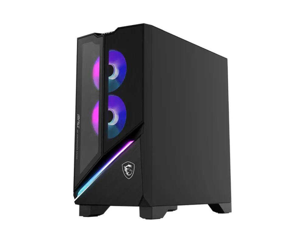 Настолен компютър, MSI MPG Infinite X3 AI 2NVR7-655EU, Core Ultra 7 265KF(30M Cache, up to 5.50 GHz), GeForce RTX 5070 Ti 16G VENTUS 3X GDDR7, Z890, Liquid(360mm), 32GB(2x16GB 5600Mhz), 1TB M2, 850W 80 Plus Gold PSU, Ambient Link, Mystic Light, Win11Home, 40 Liter, 13.88kg