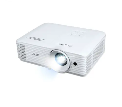 Мултимедиен проектор, Acer Projector P1258i, DLP, XGA (1024x768), 4800 ANSI Lumens, 20000:1, 1.3x, 2x HDMI (1.4a), VGA, RCA, Wireless dongle included, Audio in/out (3.5mm), VGA out, DC Out (5V/1A, USB-A), Speaker 10W, Bluelight Shield, 2.8kg, Bag, 3Y, White