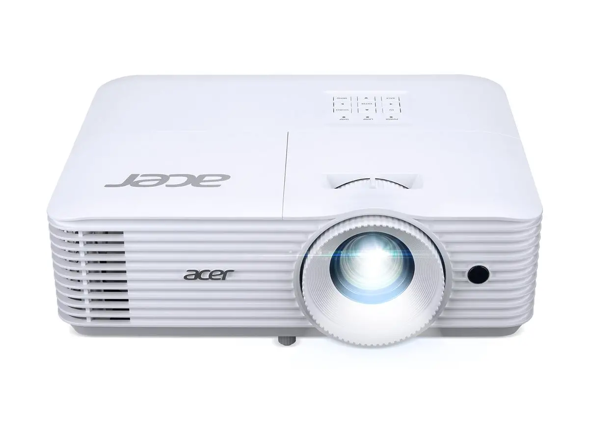 Мултимедиен проектор, Acer Projector P1358i, DLP, WXGA (1280x800), 5000 ANSI Lumens, 20 000:1, 1.3x, HDMI 2x1.4, VGA, DC Out (5V/1A, USB-A), RCA, Audio in/out (3.5mm), Wireless dongle included, Speaker 10W, Bluelight Shield, Bag, 2.8kg, 3Y, White - image 2