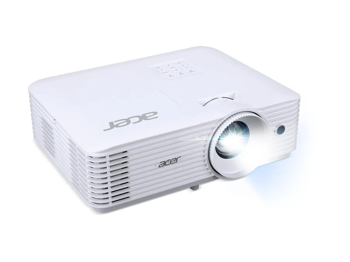 Мултимедиен проектор, Acer Projector P1358i, DLP, WXGA (1280x800), 5000 ANSI Lumens, 20 000:1, 1.3x, HDMI 2x1.4, VGA, DC Out (5V/1A, USB-A), RCA, Audio in/out (3.5mm), Wireless dongle included, Speaker 10W, Bluelight Shield, Bag, 2.8kg, 3Y, White - image 3