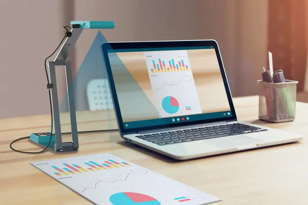 Κάμερα εγγράφων με φορητό σαρωτή-visualizer IRIScan VISUALIZER 7 Dislexic , 4K, USB-C - image 10