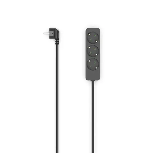 HAMA Prelungitor cu 3 prize, 1.4m, negru - 3