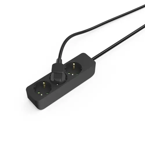 HAMA Prelungitor cu 3 prize, 1.4m, negru - 4