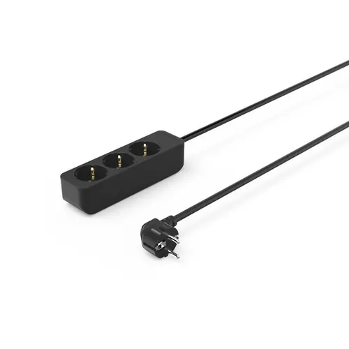 HAMA Prelungitor cu 3 prize, 1.4m, negru - 1