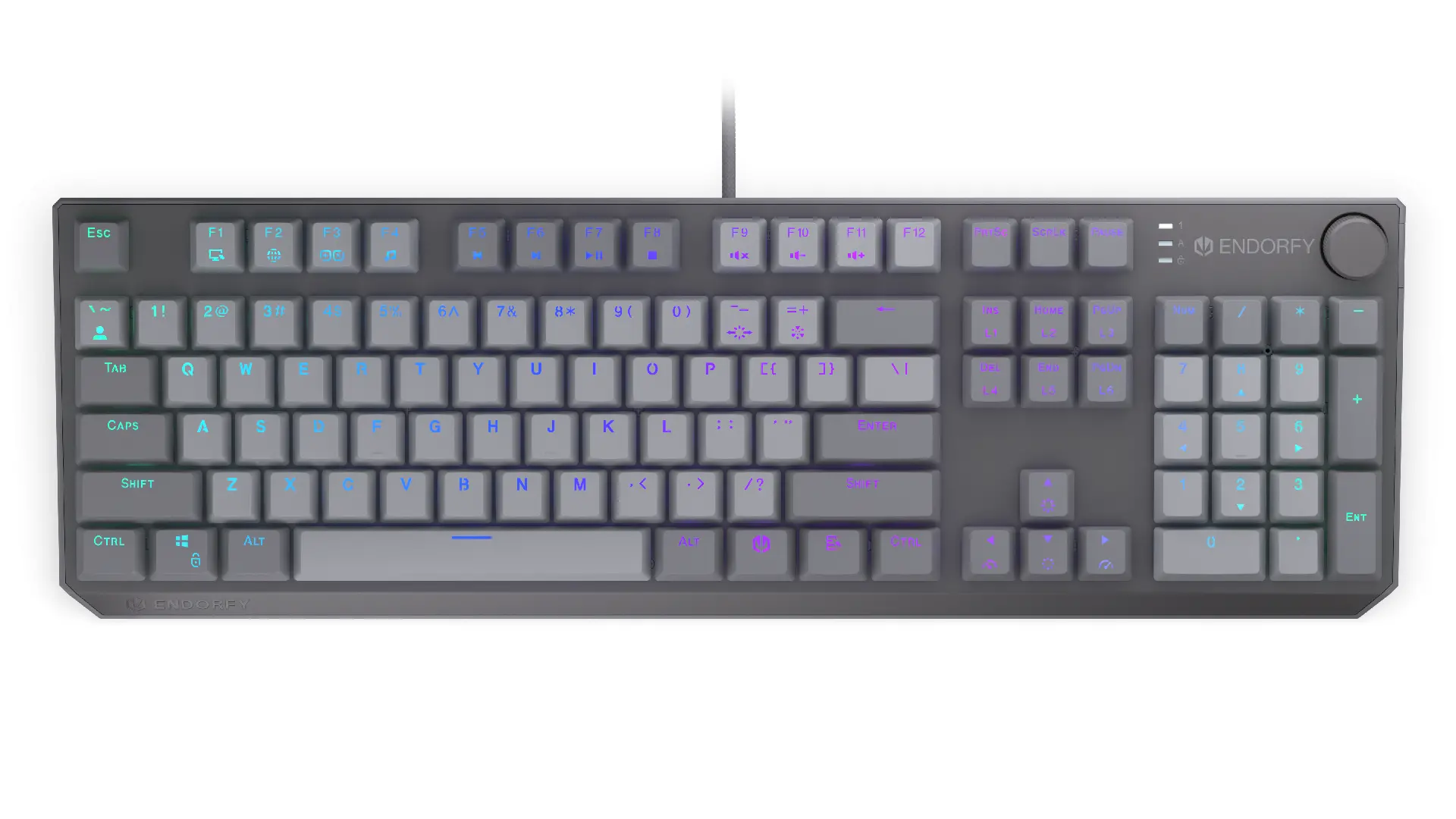 Endorfy механична клавиатура Thock V2 Full Size, PBT, Endorfy Red switch, US Layout - image 2