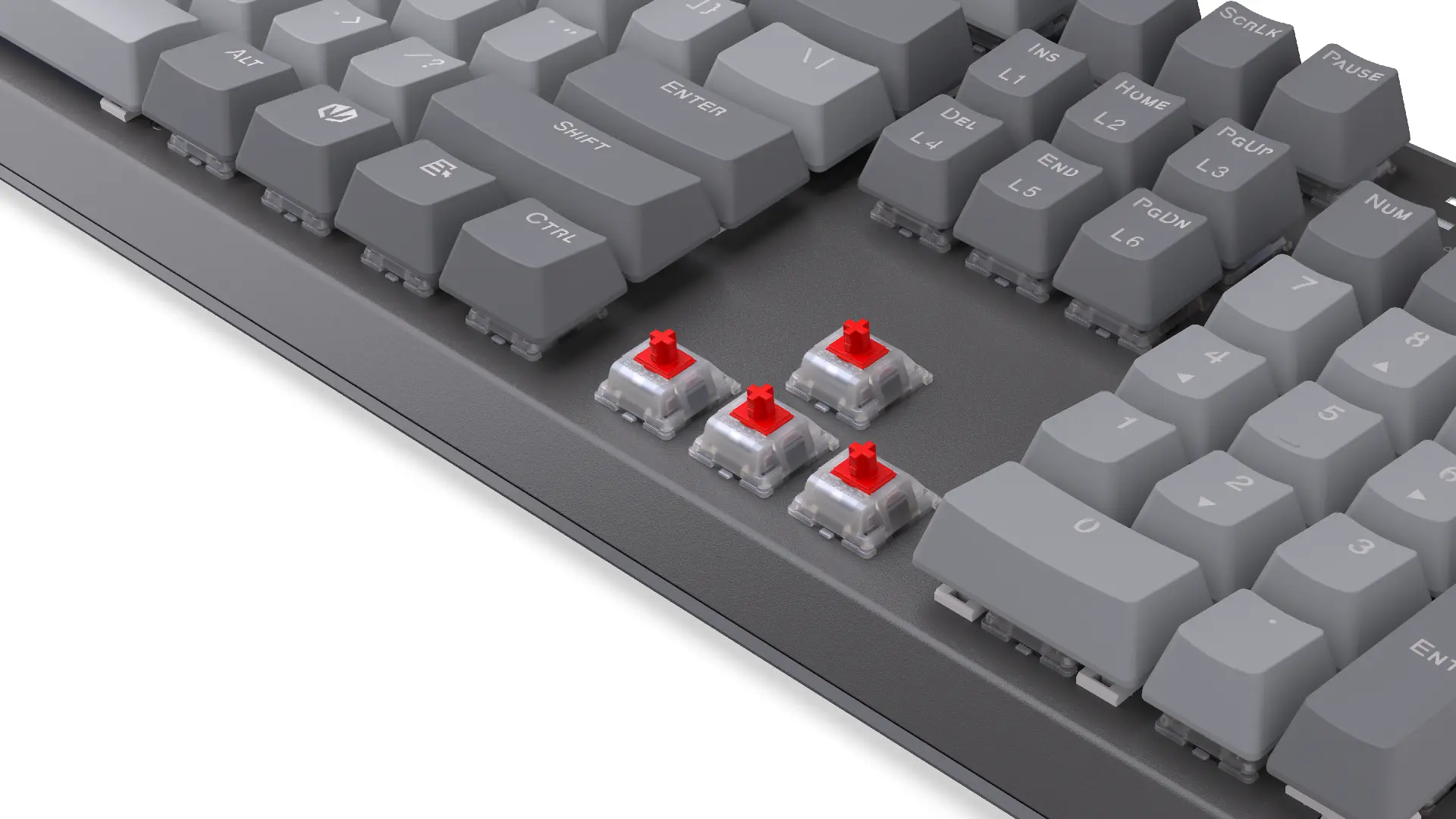Endorfy механична клавиатура Thock V2 Full Size, PBT, Endorfy Red switch, US Layout - image 8