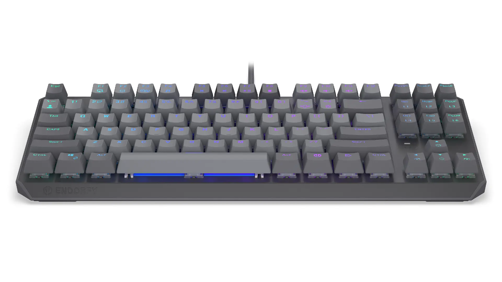 Endorfy механична клавиатура Thock V2 TKL, PBT, Endorfy Red switch, US Layout - image 2