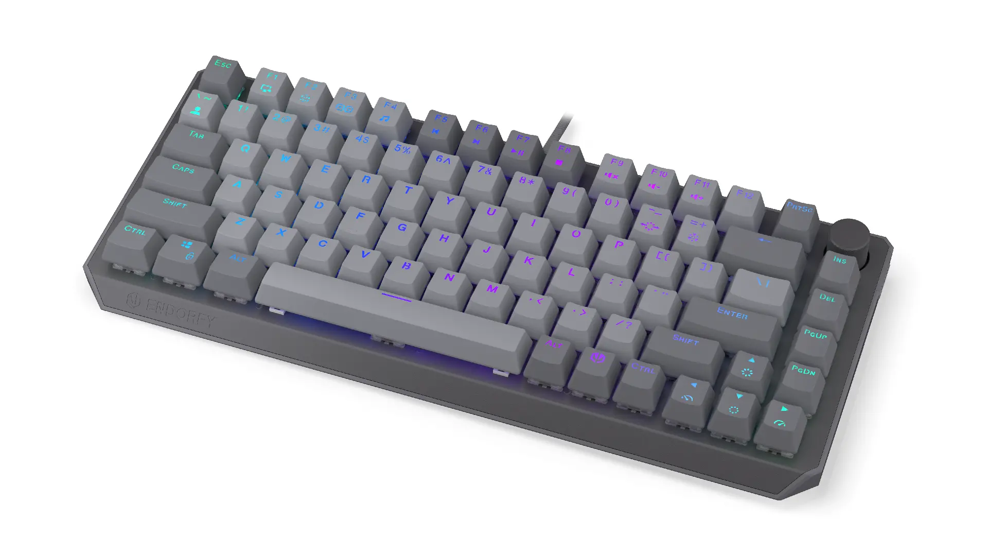 Endorfy tastatură mecanică Thock V2 75%, PBT, Endorfy Red switch, layout US