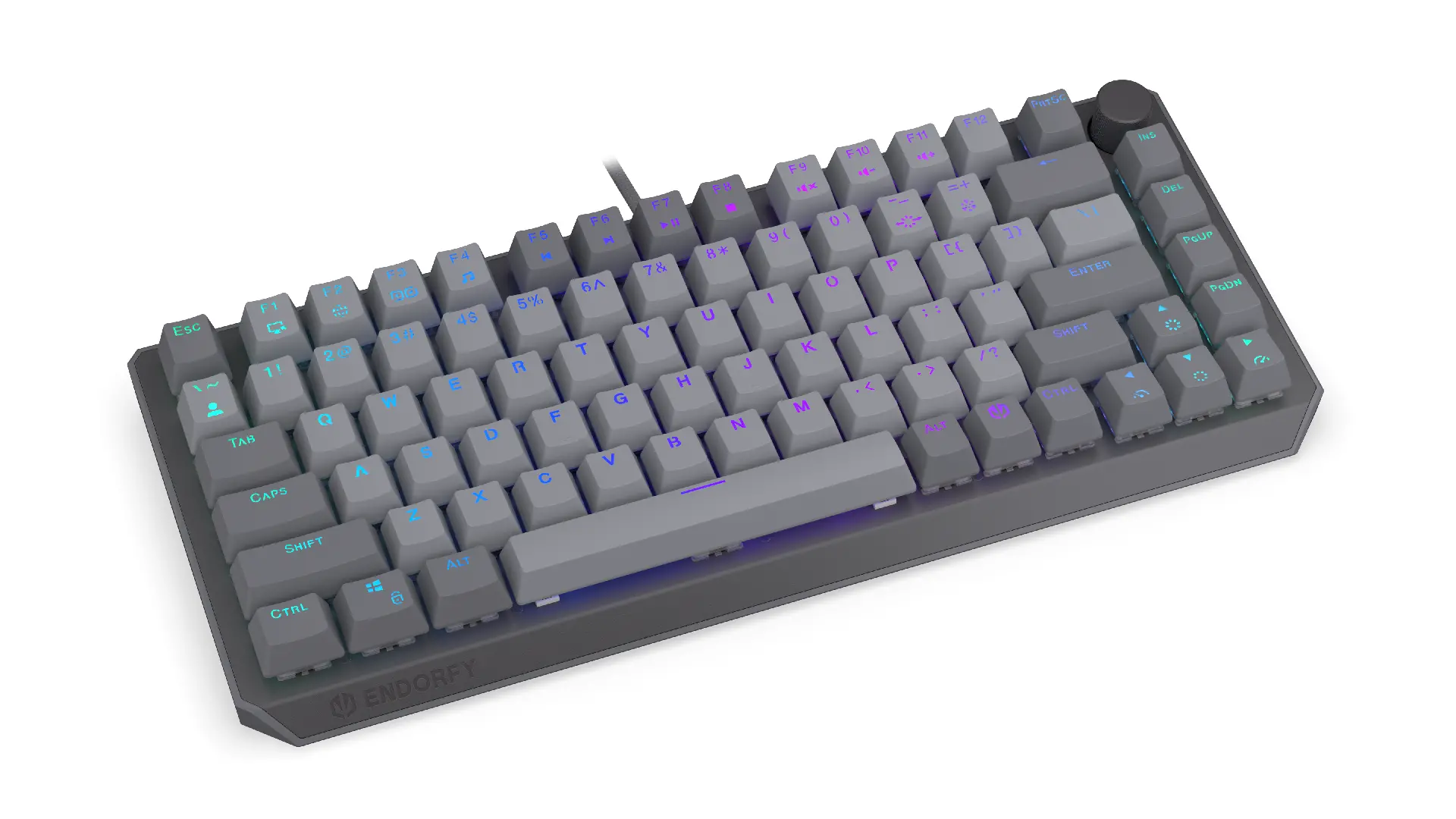Endorfy механична клавиатура Thock V2 75%, PBT, Endorfy Red switch, US Layout - image 1