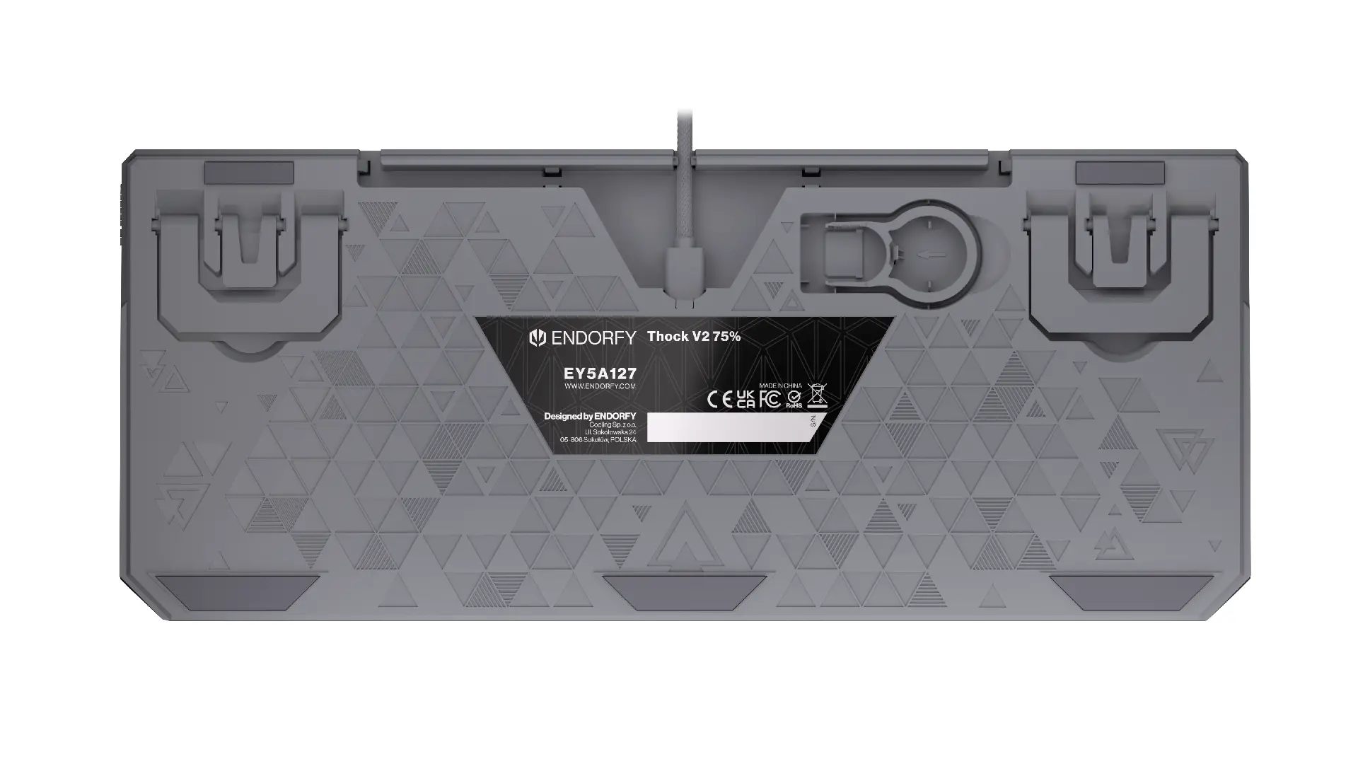 Endorfy механична клавиатура Thock V2 75%, PBT, Endorfy Red switch, US Layout - image 10