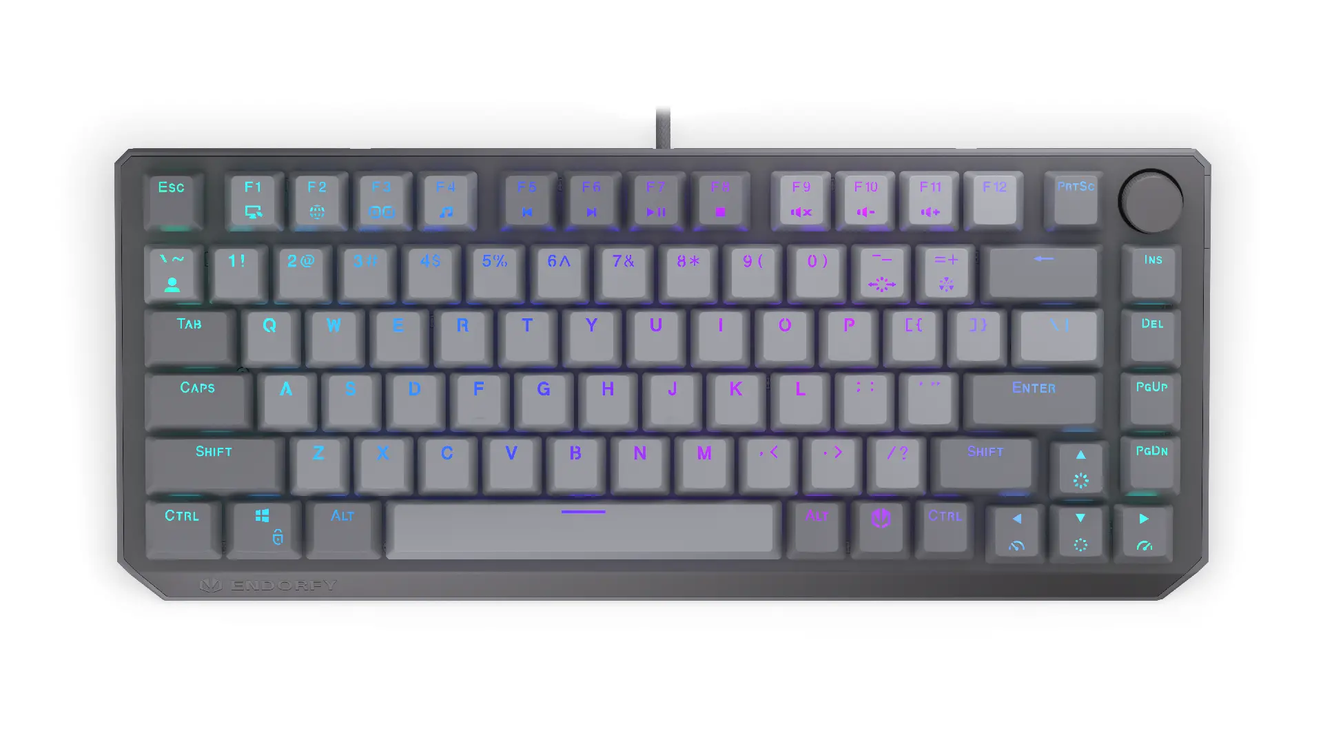Endorfy механична клавиатура Thock V2 75%, PBT, Endorfy Red switch, US Layout - image 9
