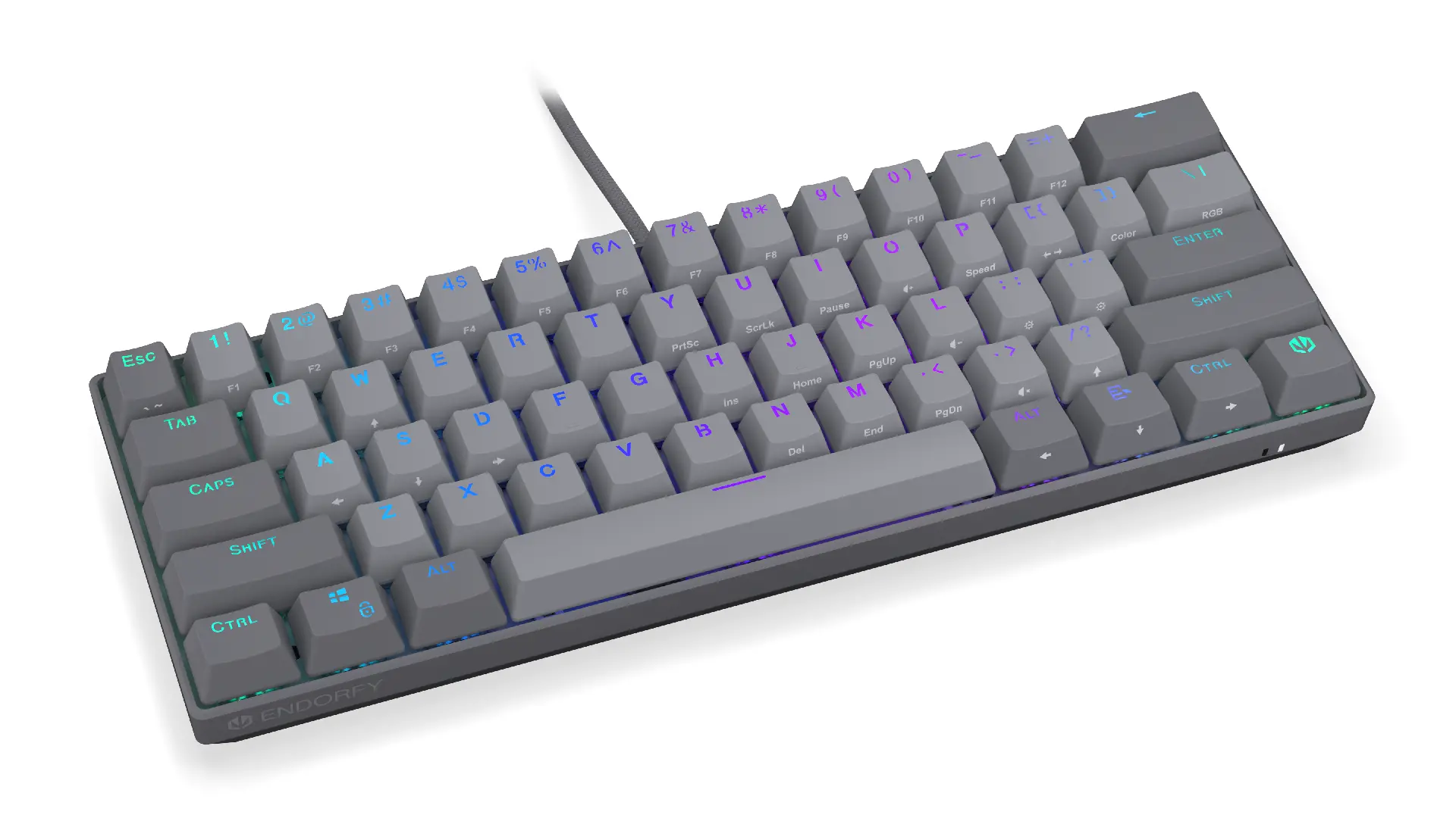 Endorfy механична клавиатура Thock V2 Compact, PBT, Endorfy Red switch, US Layout - image 1