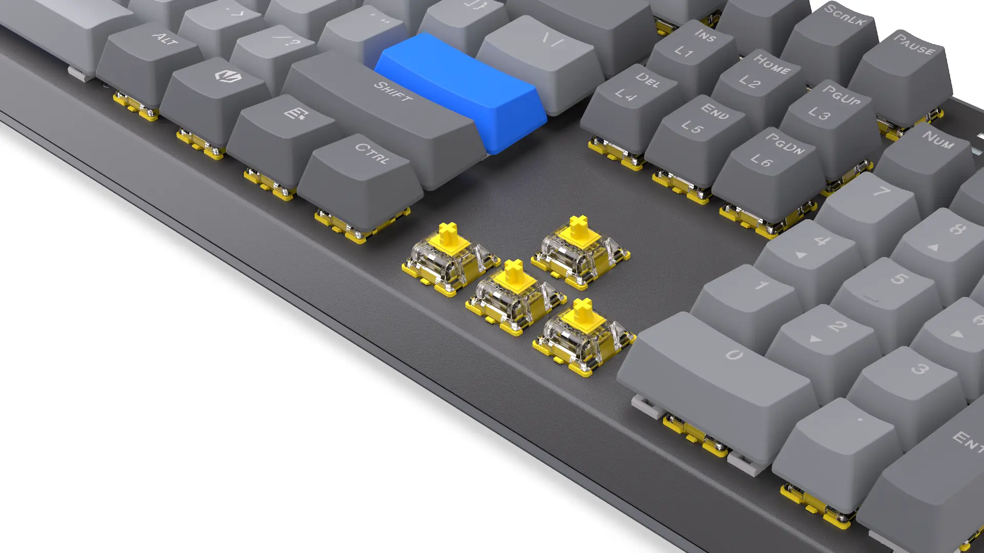 Endorfy механична клавиатура Thock Wireless V2 Full Size, PBT, Endorfy Yellow switch, US Layout - image 7