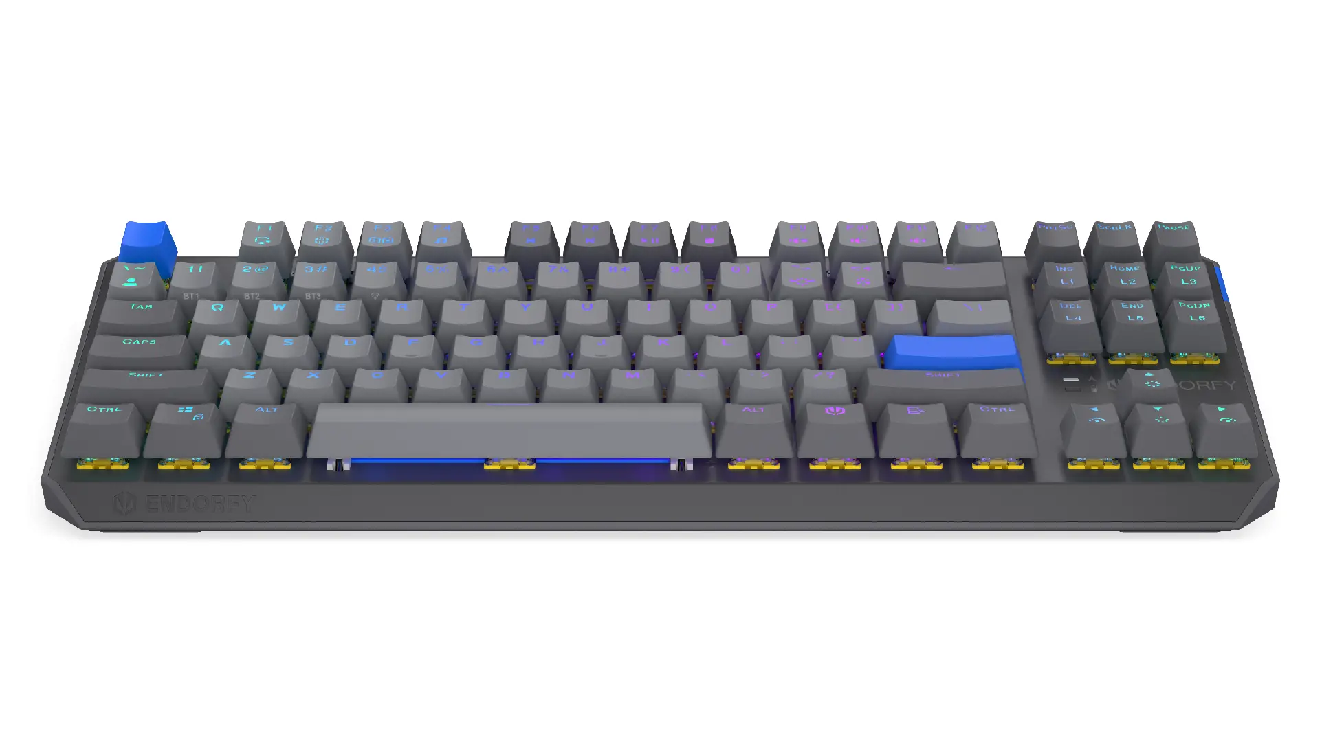 Endorfy механична клавиатура Thock Wireless V2 TKL, PBT, Endorfy Yellow switch, US Layout - image 2