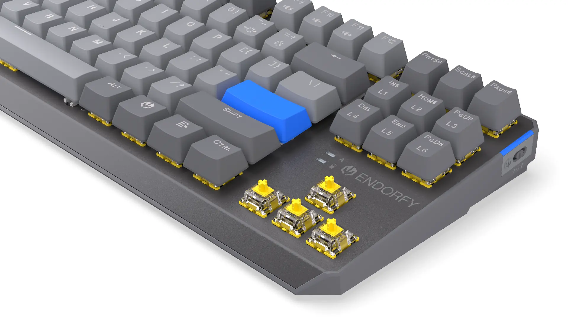 Endorfy механична клавиатура Thock Wireless V2 TKL, PBT, Endorfy Yellow switch, US Layout - image 7