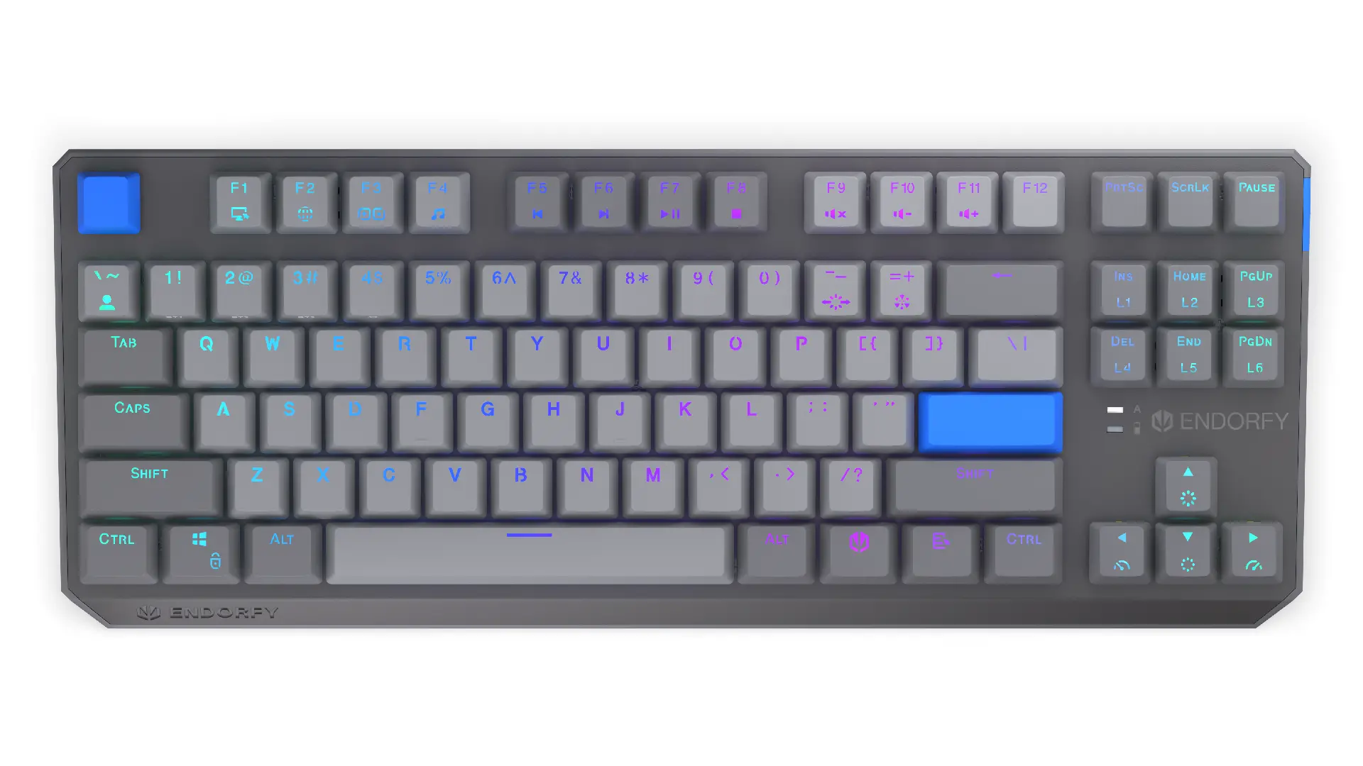 Endorfy механична клавиатура Thock Wireless V2 TKL, PBT, Endorfy Yellow switch, US Layout - image 9
