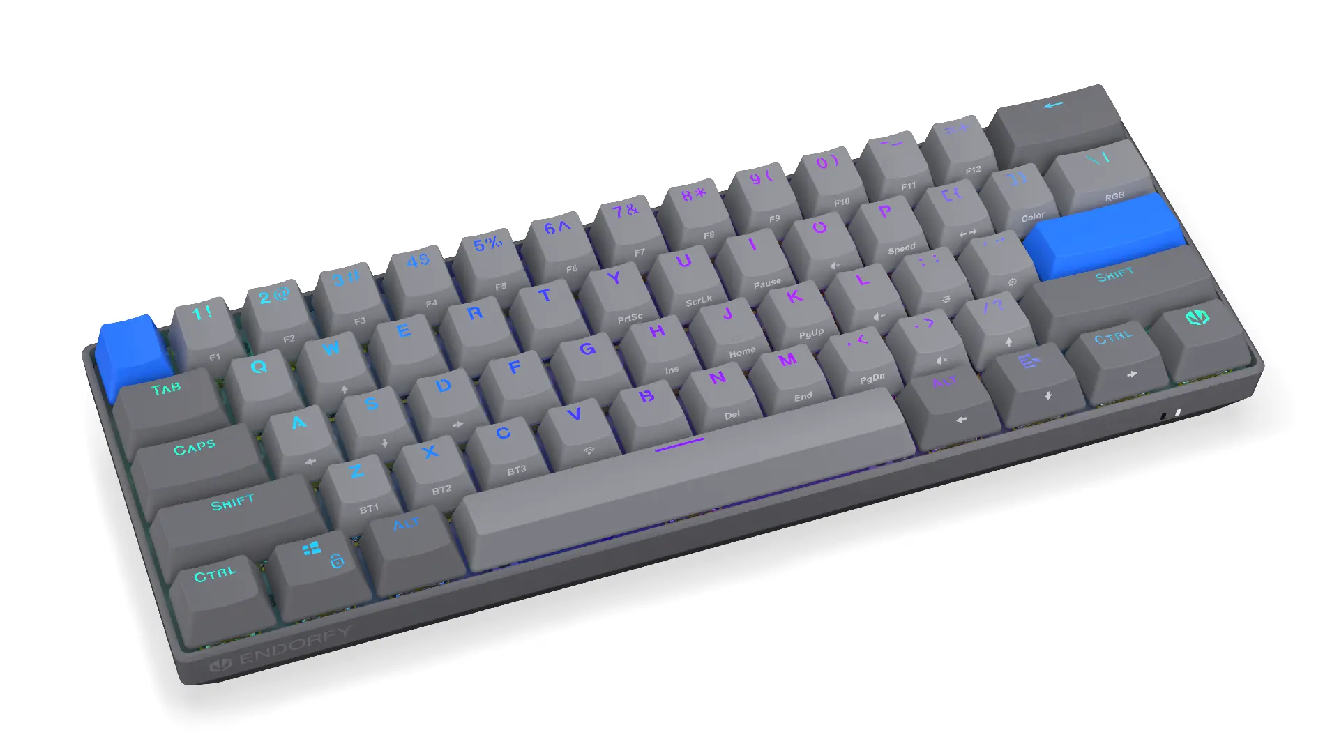 Endorfy механична клавиатура Thock Wireless V2 Compact, PBT, Endorfy Yellow, US Layout - image 1