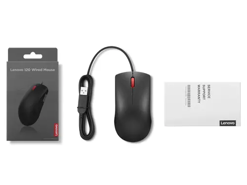 Мишка, LENOVO 120 WIRED BLACK - image 4