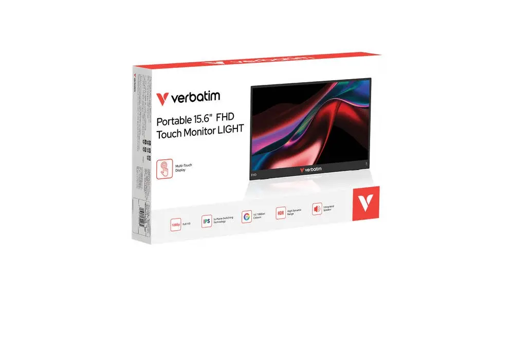 Οθόνη, Verbatim Portable 15.6" Touch Monitor LIGHT - image 7