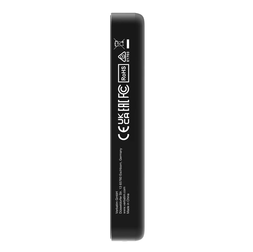 Външна батерия, Verbatim Charge 'n' Go Essentials Power Bank Magnetic Wireless 10000mAh Black - image 6