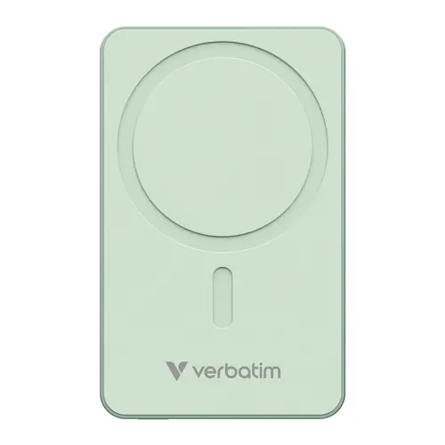 Външна батерия, Verbatim Charge 'n' Go Essentials Power Bank Magnetic Wireless 10000mAh Green - image 1
