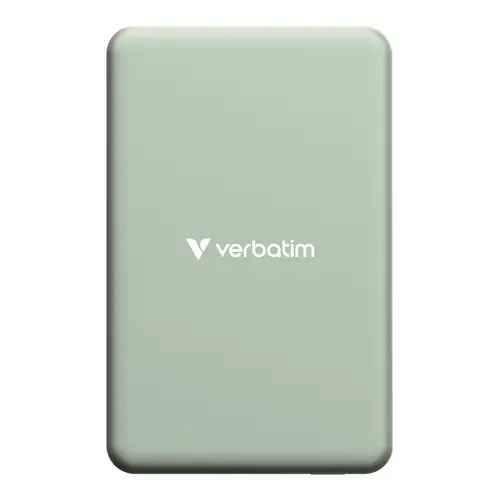 Външна батерия, Verbatim Charge 'n' Go Essentials Power Bank Magnetic Wireless 10000mAh Green - image 3