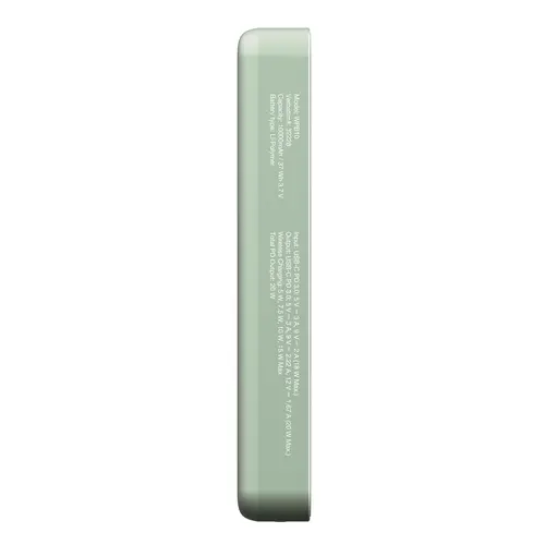 Baterie externă, Verbatim Charge 'n' Go Essentials Power Bank Magnetic Wireless 10000mAh Verde - 7