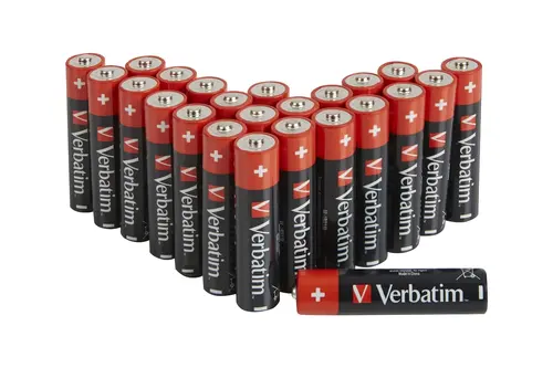 Батерия, Verbatim ALKALINE BATTERY AA 24 PACK (BOX) - image 2
