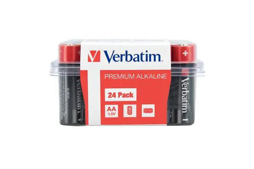 Baterie, Verbatim Baterie alcalină AA 24 bucăți (Cutie) - 1