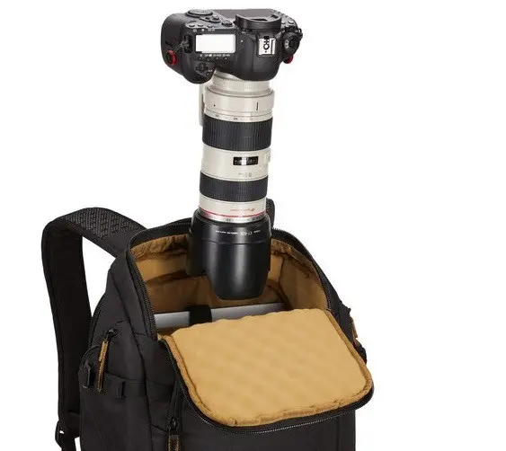 ΦΩΤΟΓΡΑΦΙΚΟ ΣΑΚΙΔΙΟ ΠΛΑΤΗΣ ΓΙΑ DSLR ΚΑΙ ΛΑΠΤΟΠ 15.6 CVBP-106 VISO CASE LOGIC - ΜΑΥΡΟ - image 3