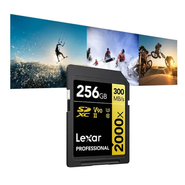 КАРТА ПАМЕТ SDXC 256GB 300/260MB/s UHS-II,C10,V90,U3 LEXAR - image 1