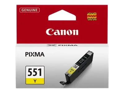 CANON 1LB CLI-551Y ink cartridge yellow standard capacity 330 pages 1-pack - image 1