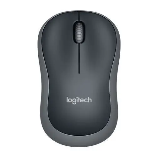 МИШКА LOGITECH M185 - Wireless Mouse, RF Wireless, Alkaline - Оптична / Optical - 1000 DPI - Wireless / Безжична - Swift Grey - PN 910-002238