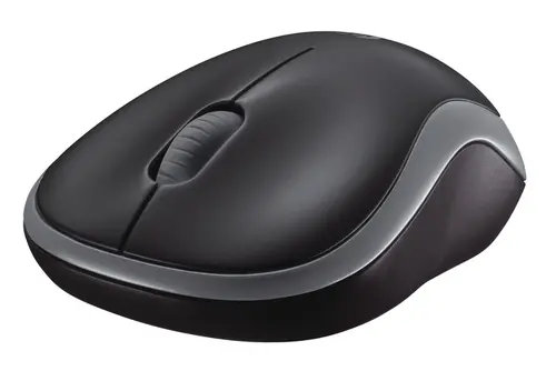МИШКА LOGITECH M185 - Wireless Mouse, RF Wireless, Alkaline - Оптична / Optical - 1000 DPI - Wireless / Безжична - Swift Grey - PN 910-002238 - 3