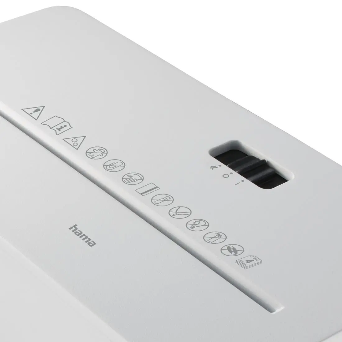 HAMA Distrugător de documente „Safe X40-W“, nivel de securitate P4 T4 E3 - image 3