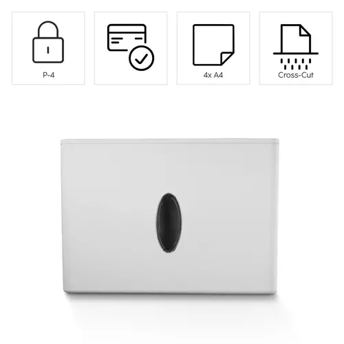 HAMA Distrugător de documente „Safe X40-W“, nivel de securitate P4 T4 E3 - 7