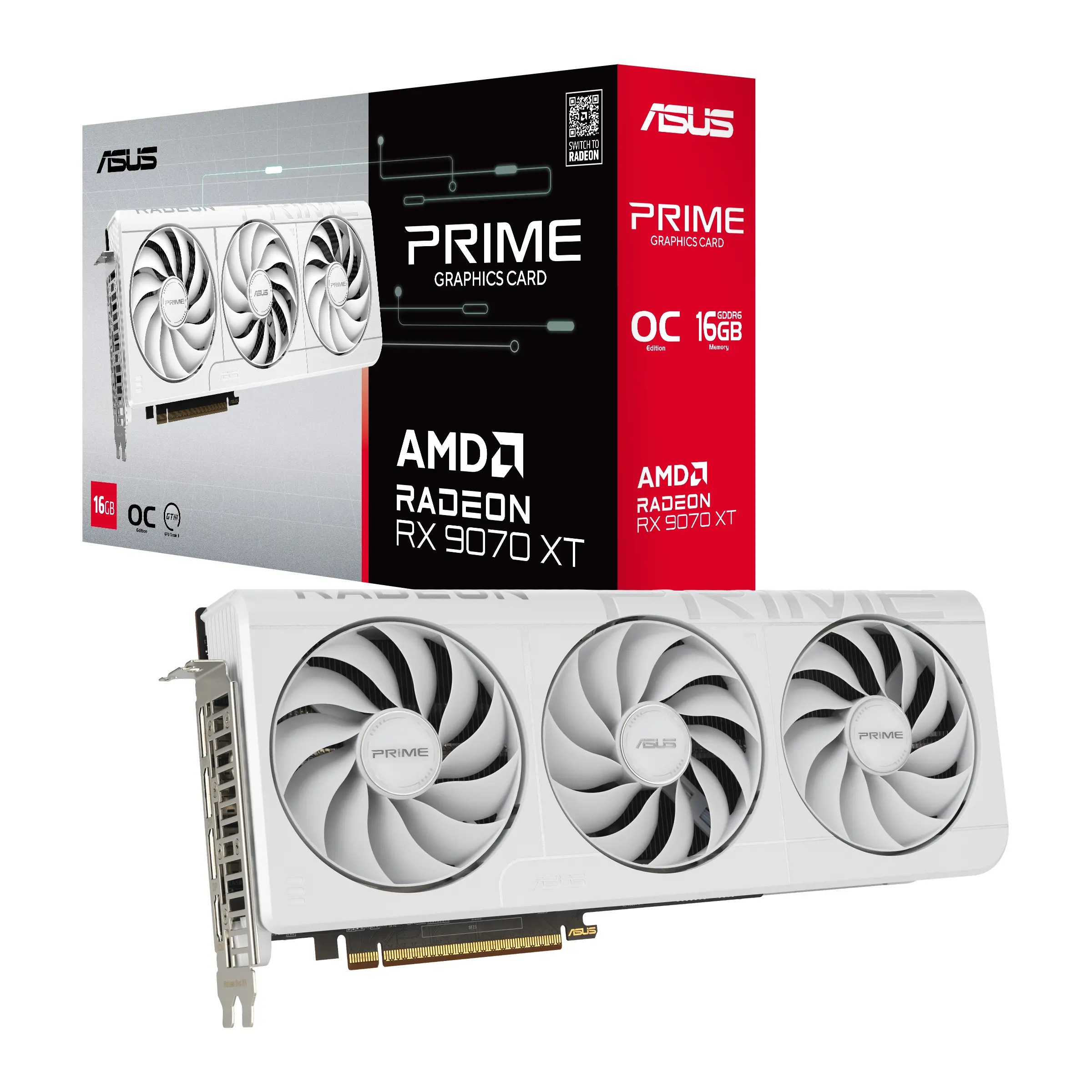 Видео карта, Asus Prime RX 9070XT 16GB GDDR6 OC White - image 8