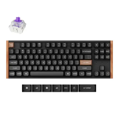 Μηχανικό πληκτρολόγιο gaming Keychron K8 HE Magnetic Switch - Black Special Edition - 1
