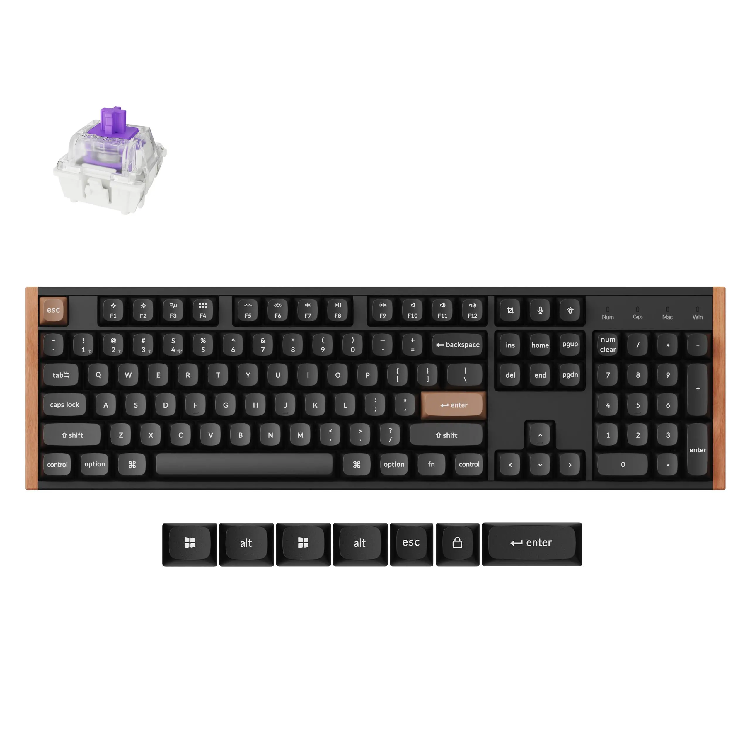 Tastatură mecanică wireless de gaming Keychron K10 HE Magnetic Switch - Black Special Edition